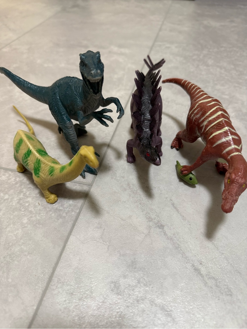 4-Pack Assorted Dinosaur Toy Set